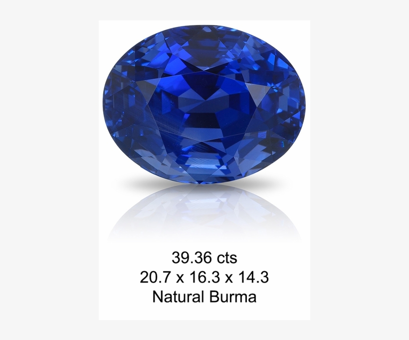 Burma No Heat Sapphire - Diamond, transparent png #5087664