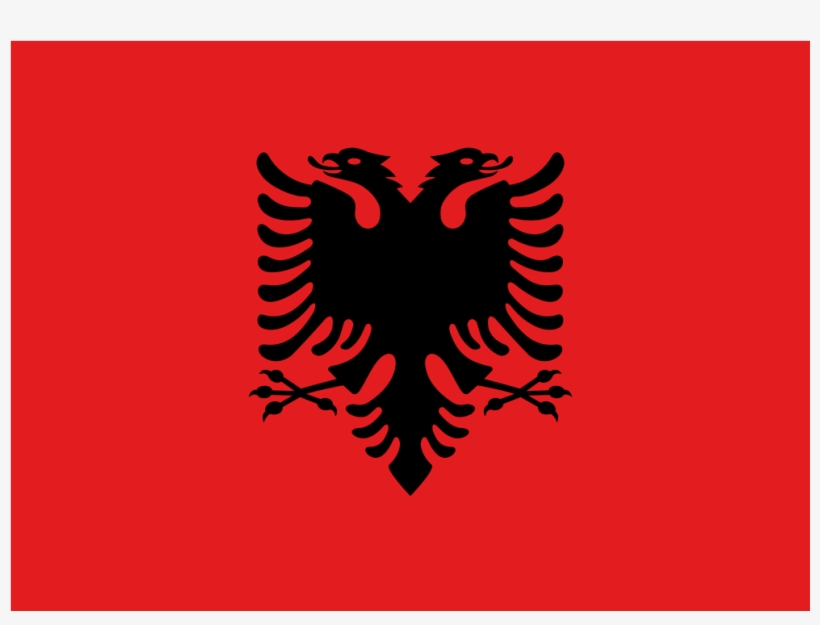 Download Svg Download Png - Albanian Flag, transparent png #5088139