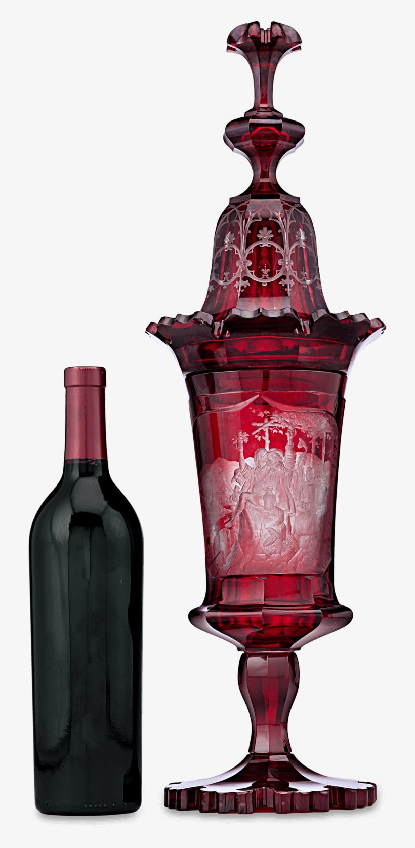 Bohemian Crystal Chalice - Glass, transparent png #5088603