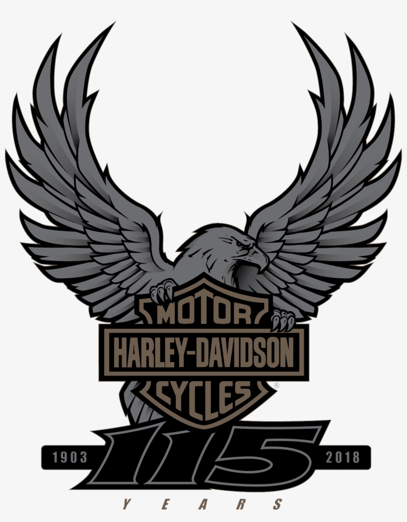 Harley Davidson 115th Logo, transparent png #5088702