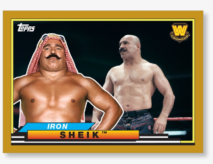 2018 Topps Wwe Heritage Iron Sheik Big Legends Gold - Barechested, transparent png #5089765
