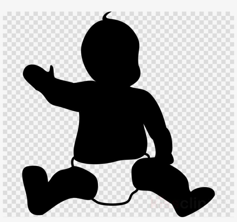 Baby Outline Clipart Diaper Child Clip Art - Harman Kardon Aura Studio2 Blk, transparent png #5090490