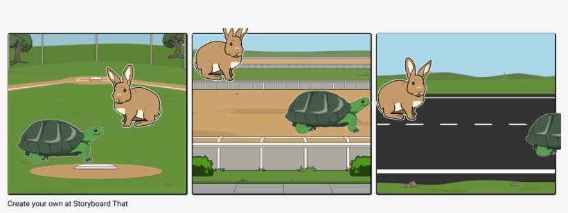 The Tortoise And The Hare - Cartoon, transparent png #5090965