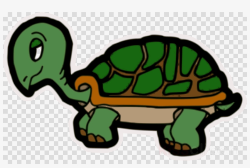 Cartoon Tortoise Png Clipart Turtle The Tortoise And - Turtle Moving Slowly Clip Art, transparent png #5091225