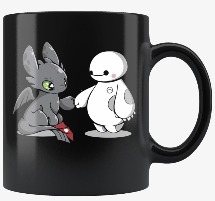 Toothless & Baymax Mug - Toothless And Stitch Coffee Cup, transparent png #5091777