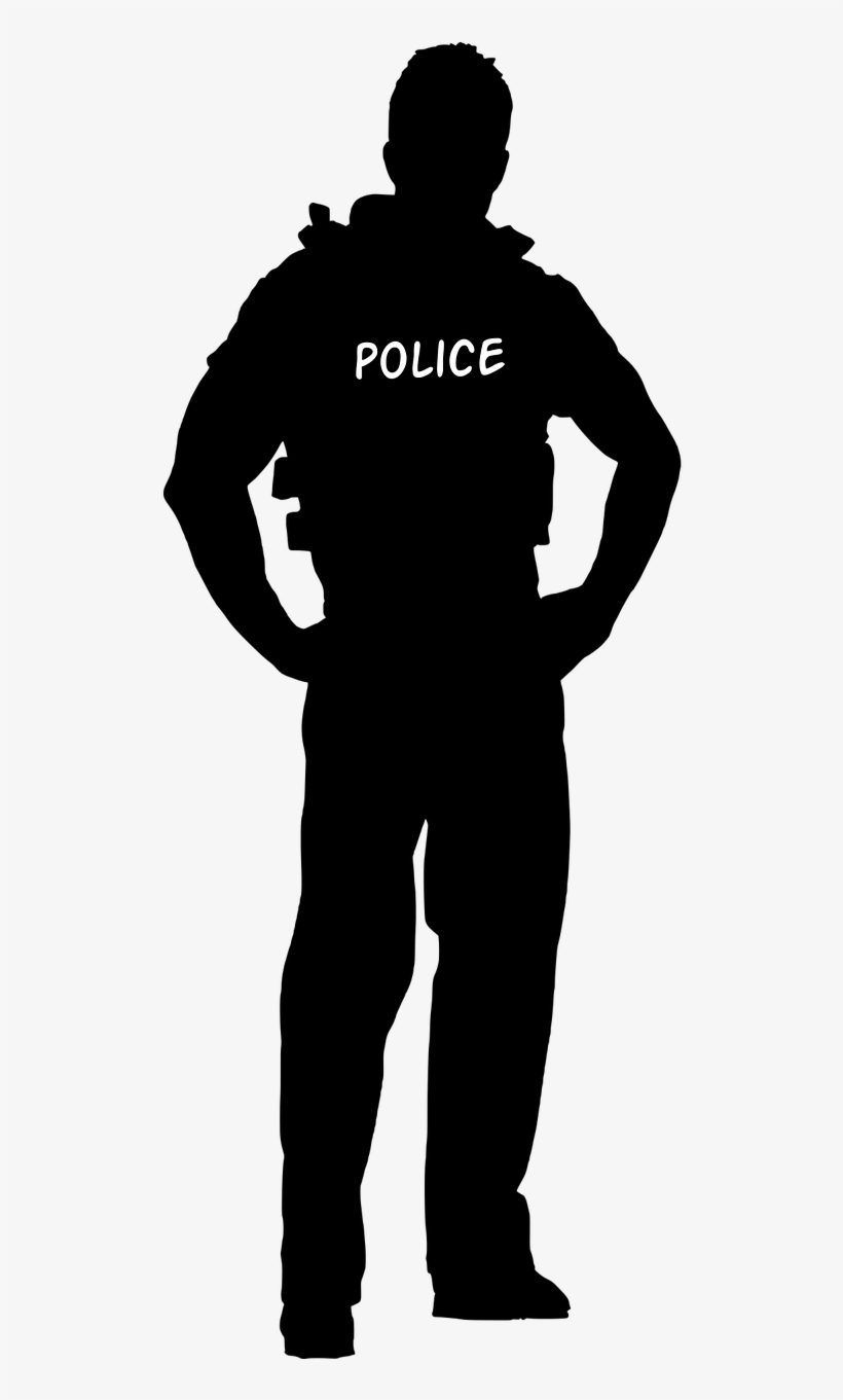 Policeman Swat Team Silhouette - Police, transparent png #5091953