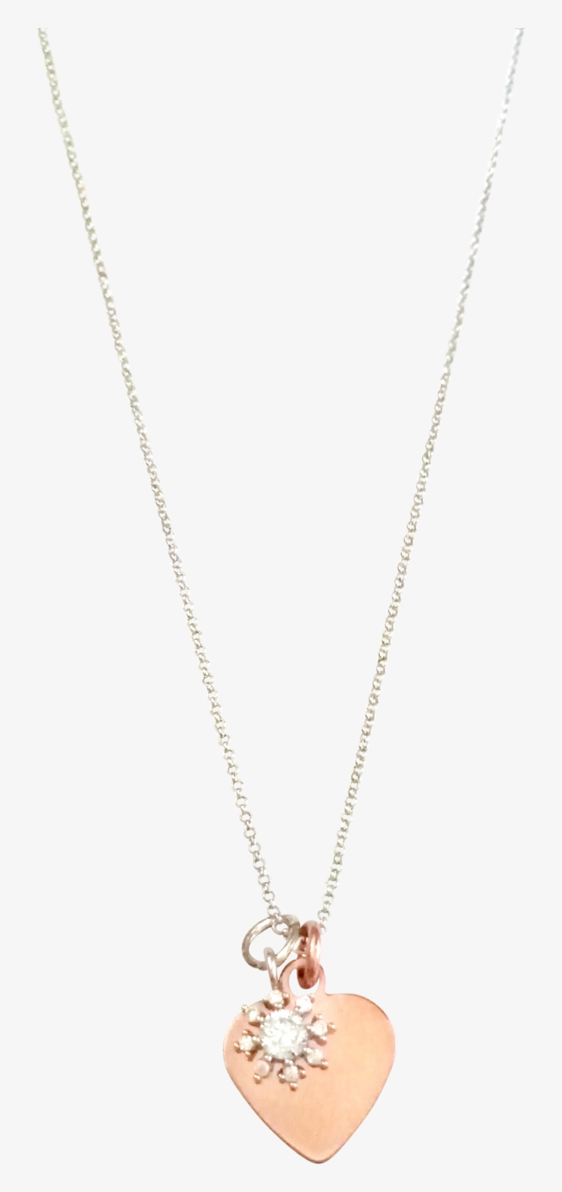 Curatelier Personalised Crystal Silver Snowflake Pendant - Locket, transparent png #5093264