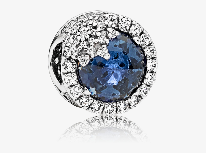 Snowflake Silver Charm With Twilight Blue Crystal And - Pandora Dazzling Snowflake Charm, Twilight Blue Crystals, transparent png #5093658