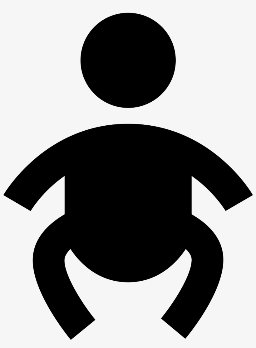 It Is A Icon Of A Baby Wearing A Diaper - Illustration, transparent png #5094133