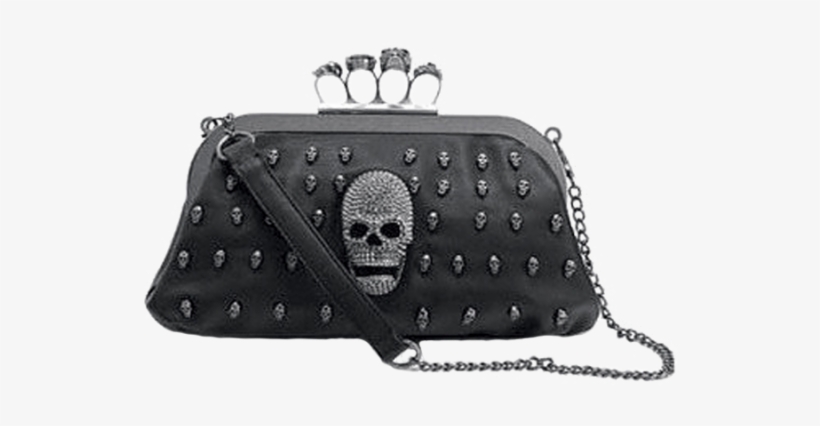 3 Left - Women Cool Skull Ring Soft Pu Handbag Tote Shoulder, transparent png #5094134