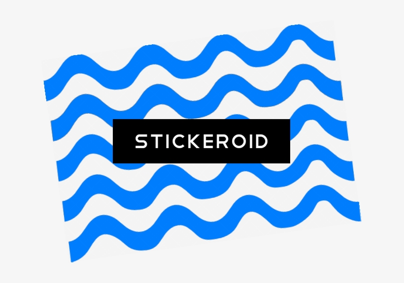 Wave Blue Lines, transparent png #5094901