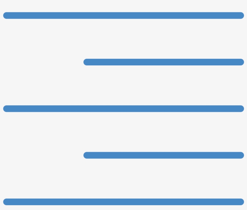 This Particular Icon Features Five Lines That Are Situated - Electric Blue, transparent png #5094970