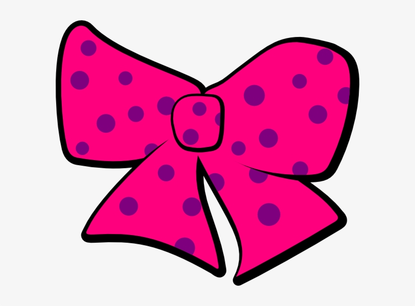 Pink Bow Clipart, transparent png #5095484