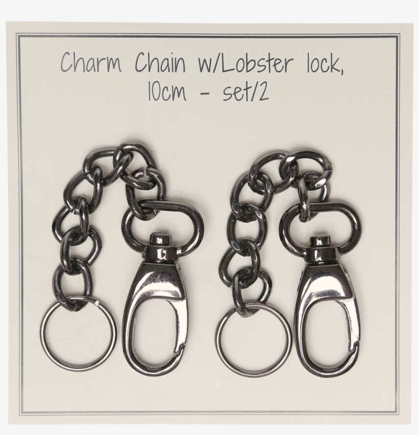 Charm Chain W/lobster Lock - Chain, transparent png #5096513
