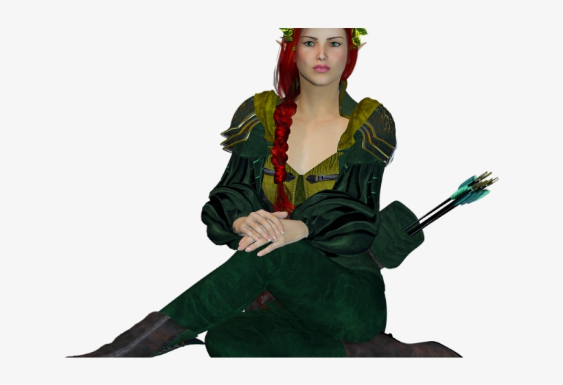 Fantasy Girl Clipart Png - Elf, transparent png #5096750