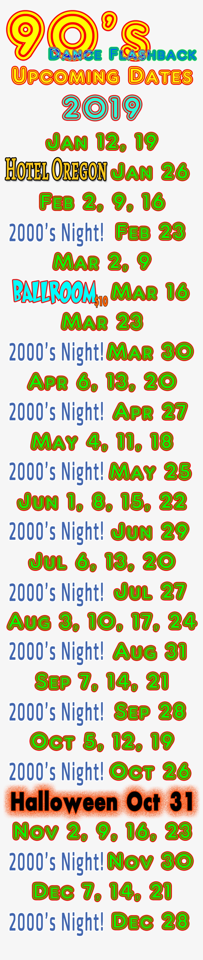 90's Dance Flashback Is A Music Video Dance Night - 90's Dance Flashback, transparent png #5096897