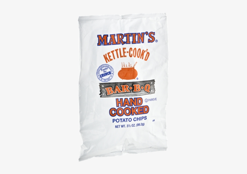 Martins Kettle-cook'd Potato Chips, Hand Cooked, Bar-b-q, transparent png #5097011
