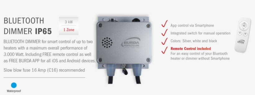Project Description - Burda Bluetooth Dimmer 3kw, transparent png #5097887