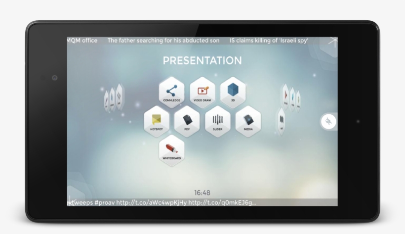 Snowflake Remote Running On A Google Nexus 7 Android - Tablet Computer, transparent png #5098155