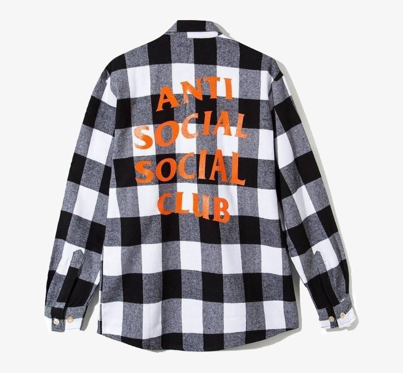 Anti Social Social Club Park Flannel - Flannel Anti Social Club, transparent png #5098219