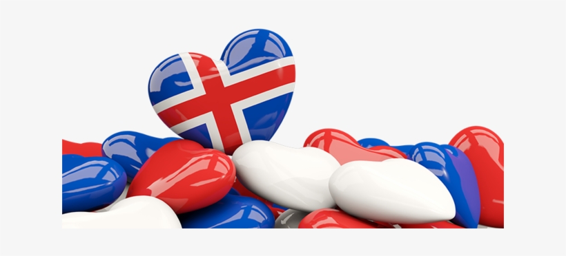 Illustration Of Flag Of Iceland - Pakistan Heart, transparent png #5098328