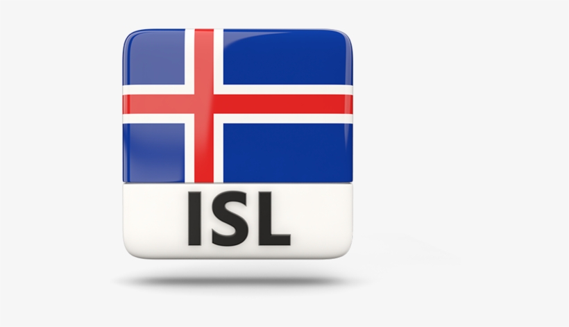 Illustration Of Flag Of Iceland - Emblem, transparent png #5098631