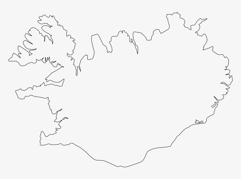 Free Map Of Iceland - Iceland Clipart, transparent png #5098702