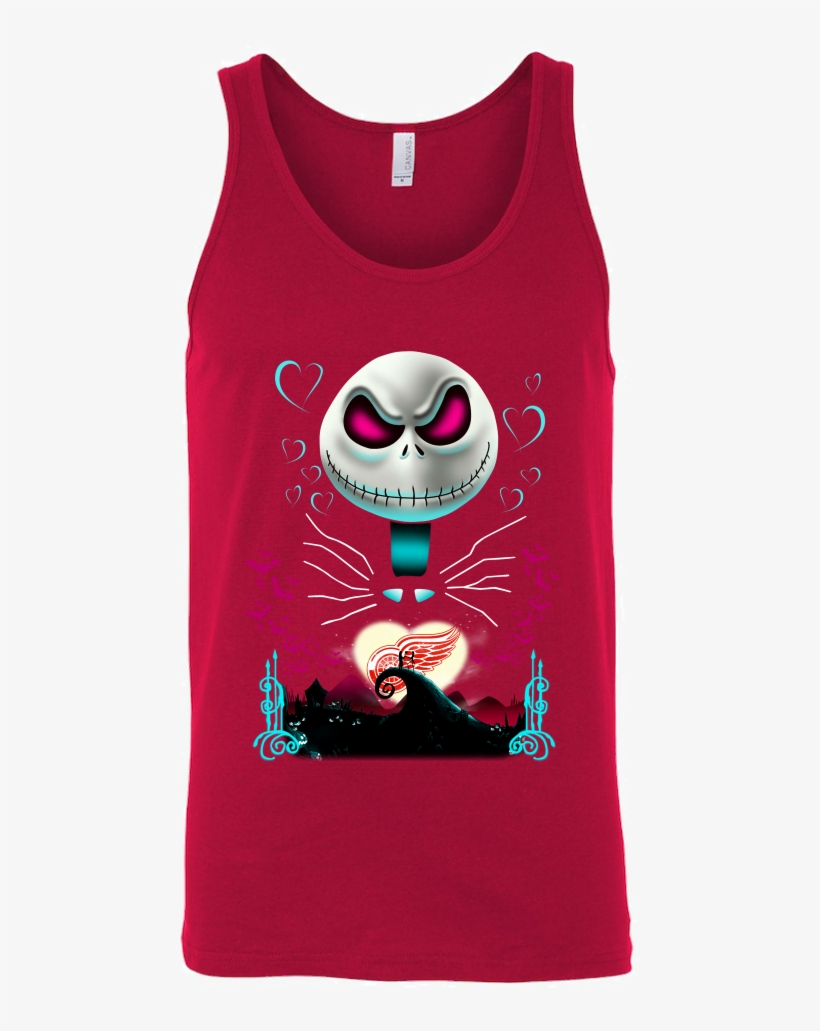Jack Skellington Sally Detroit Red Wings The Nightmare - Jack Skellington Raiders Jersey, transparent png #5099106