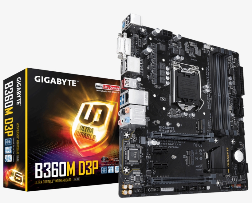 Intel 60 Ultra Durable Motherboard With Usb Gigabyte Ga H270 Hd3 Rev 1 0 Lga 1151 Intel H270 Free Transparent Png Download Pngkey