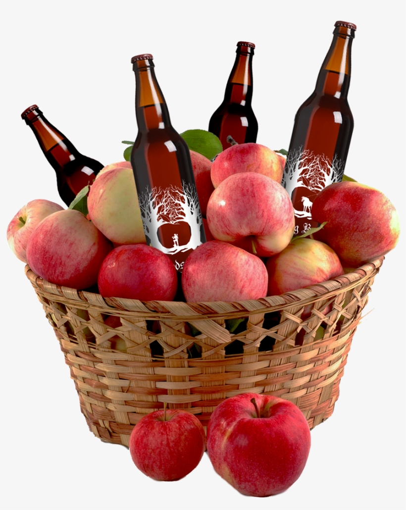 The Classic Characters From The Story Of Little Red - Lot Of Apples In Basket, transparent png #5099321