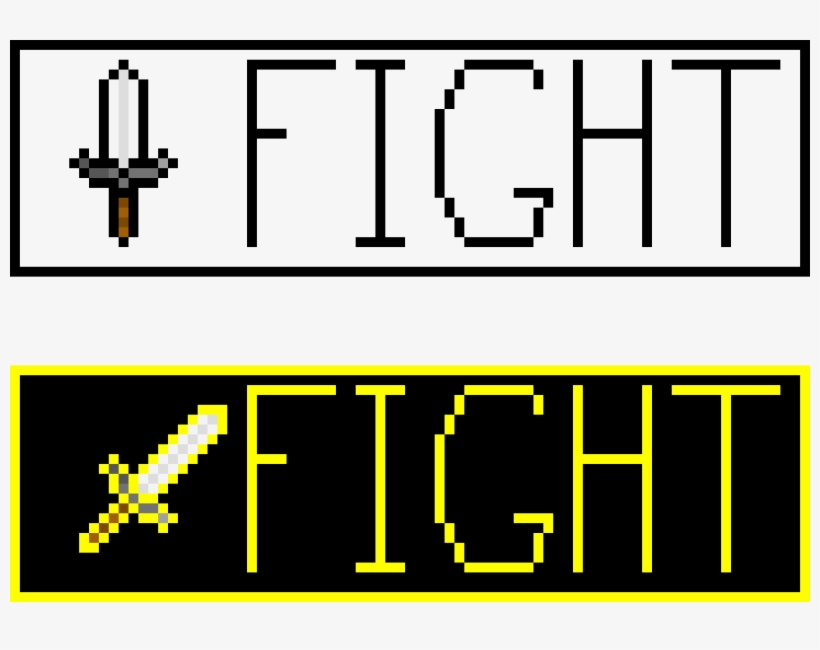 Fight Button - Pixel Art, transparent png #5099887