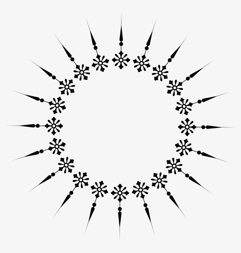 Decorative Floral Frame - Technical Drawing Dinner Table, transparent png #5099893