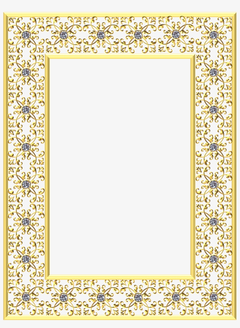 Gold Gilt Frame Detailed Diamond 1613905 - Hope Border Png, transparent png #510067