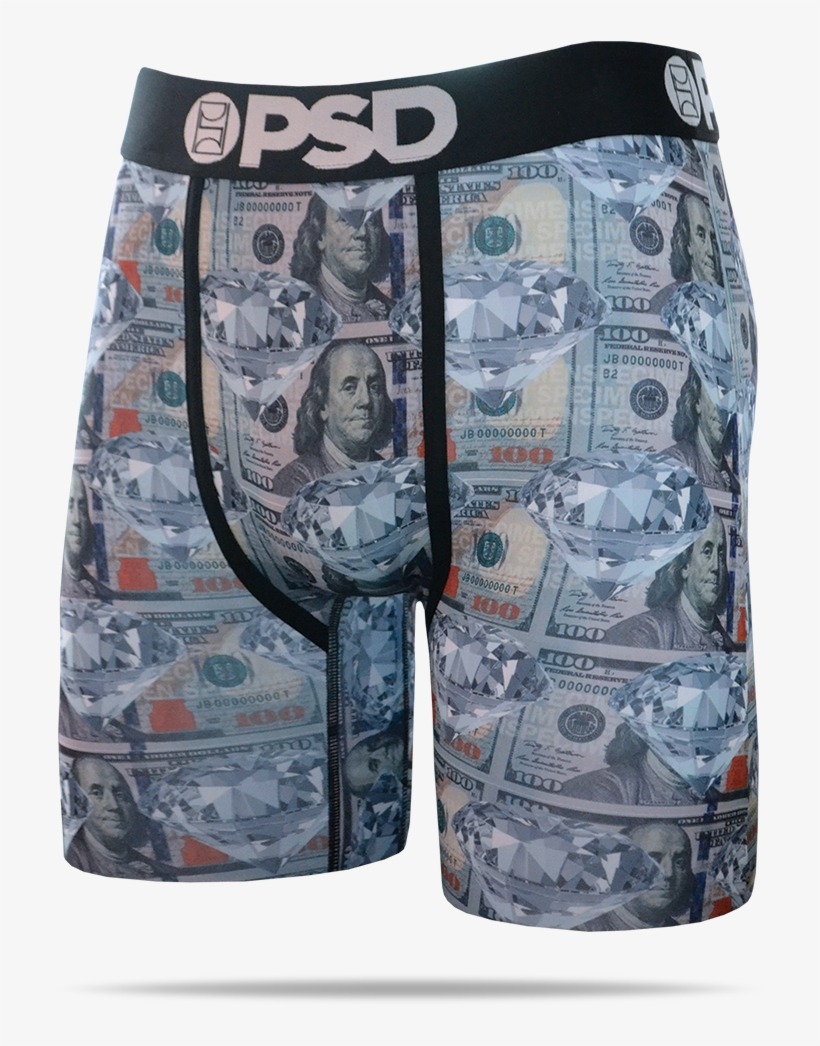 Psd Underwear Men's Money Diamond Boxer Brief 51421009, transparent png #510134