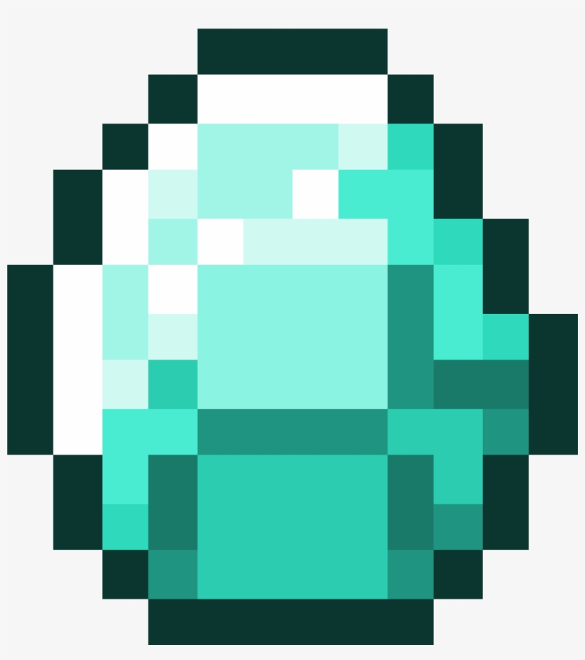 Minecraft Diamond Png - Minecraft Diamond No Background, transparent png #510502