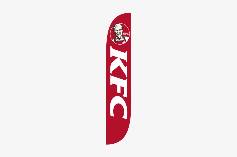 Kfc Feather Flag Red - Kfc Feather Flag, transparent png #510553