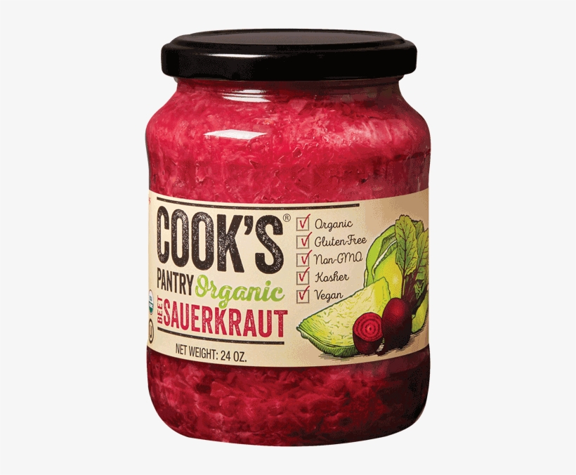 Organic Beet Sauerkraut - Sauerkraut, transparent png #510808