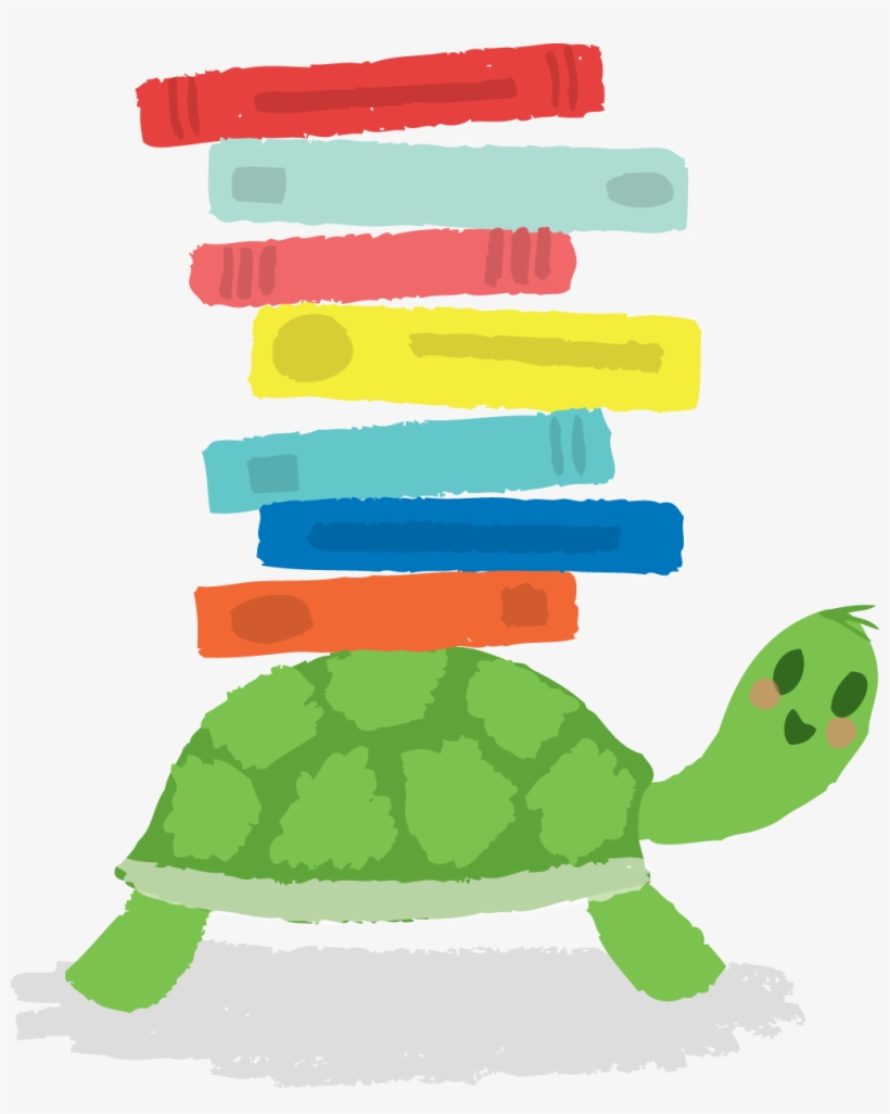 Tortoise - Sea Turtle Reading A Book, transparent png #510953