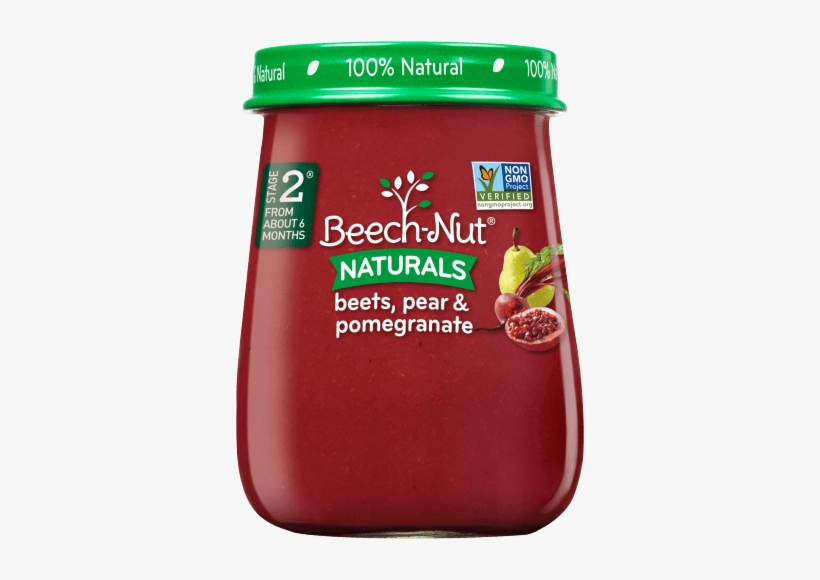 Naturals Beets, Pear & Pomegranate Jar - Beechnut Kale, transparent png #511357