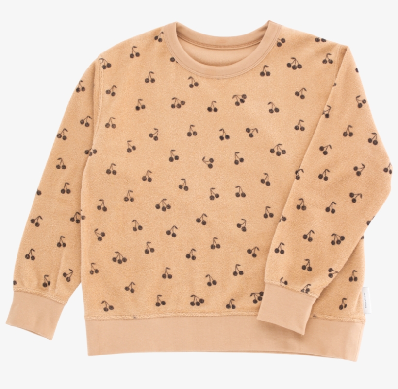 Tiny Cottons Towel Sweatshirt Small Cherries - Sweater, transparent png #511446