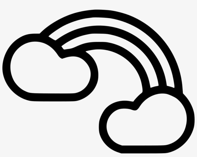 Cloud Clouds Rainbow Sky Colorful Comments - Clip Art, transparent png #511892