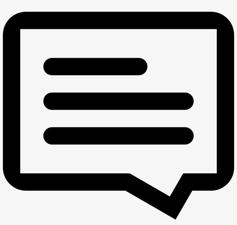 Message Icon - - Message Icon Png Black, transparent png #512118