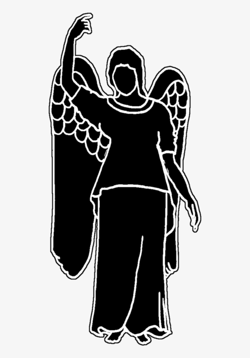 Beautiful Angel Silhouette - Silhouette, transparent png #512479