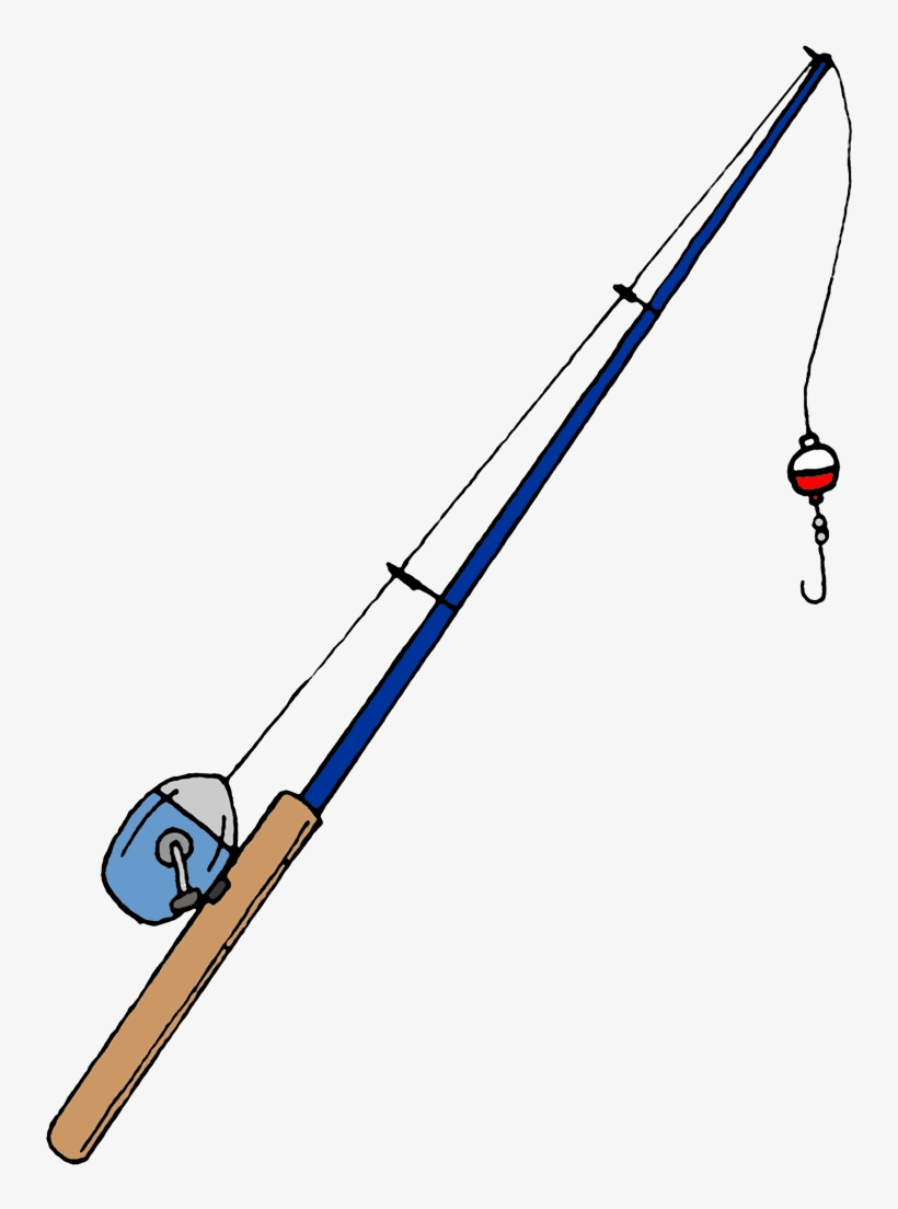 Fishing Pole Clip Art Learn How To Catch Any Kind Of - Fishing Pole Cartoon  - Free Transparent PNG Download - PNGkey