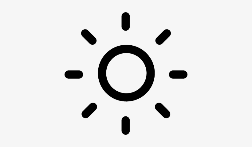 Sun Vector - Sunny Icon White Png, transparent png #512861