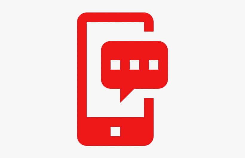 Text Message Icon - Red Message Icon, transparent png #513045