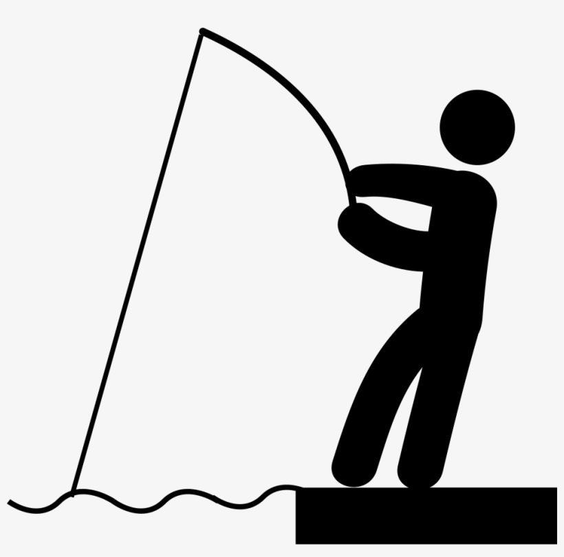 Fishing Rod And Fisher Comments - Man Fishing Icon, transparent png #513200