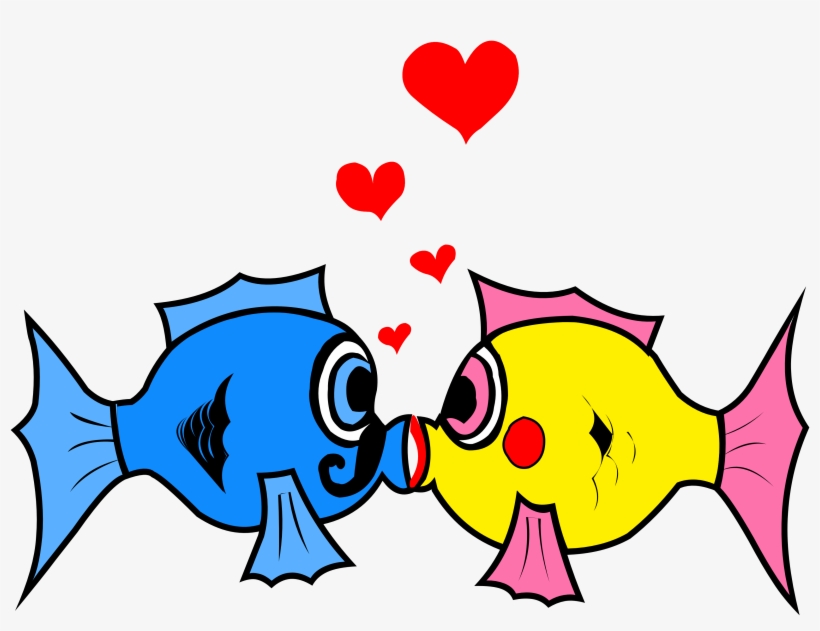 Download Cod Fish Clipart At Getdrawings - Kissing Fish Clipart - Free Transparent PNG Download - PNGkey