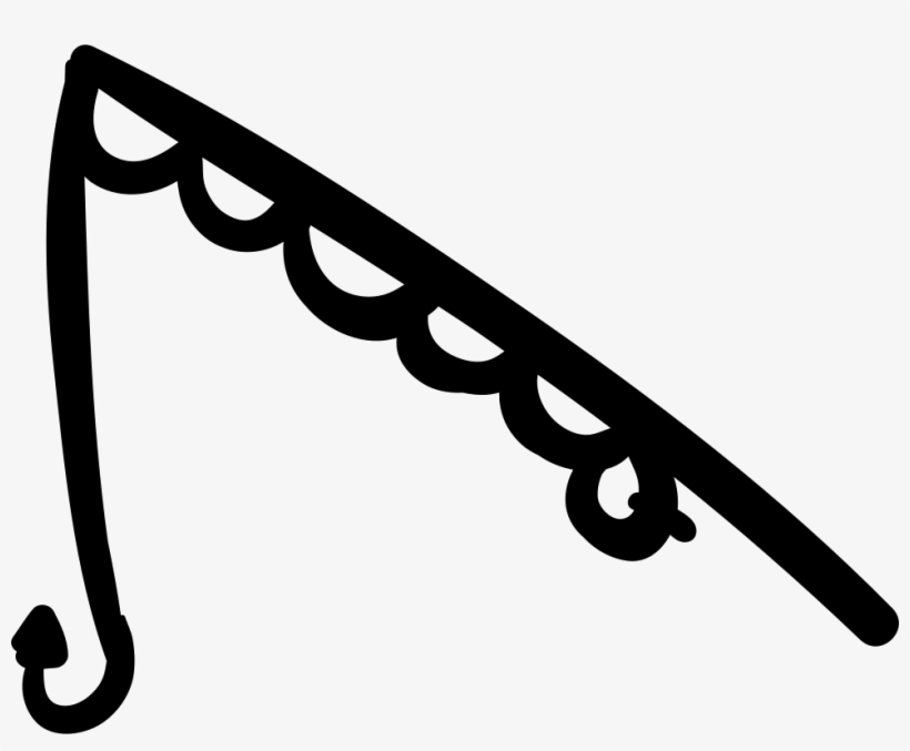 Fishing Rod With Hanging Hook Comments - Fishing Tool Icon, transparent png #513358