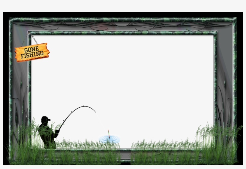 Gone Fishing Frame, transparent png #513384